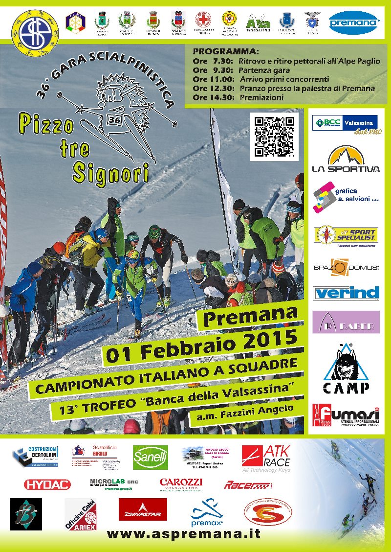 Gara scialpinistica Pizzo Tre Signori 2015