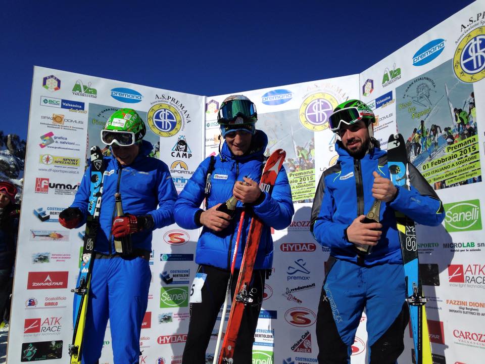 Podio Maschile Gara scialpinistica Pizzo Tre Signori 2015 Podio Maschile Gara scialpinistica Pizzo Tre Signori 2015