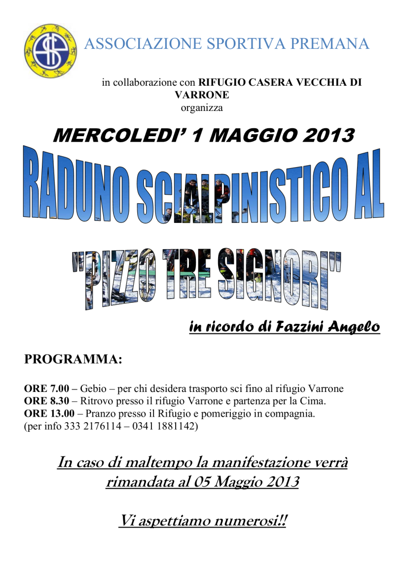 Raduno Pizzo Tre Signori Raduno Pizzo Tre Signori